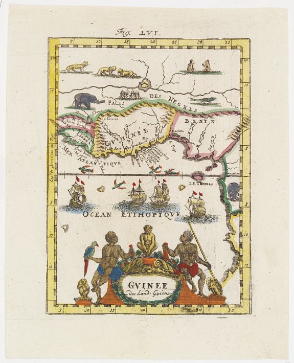 MALLET, A.M., Guinee . . ., antique map, old maps