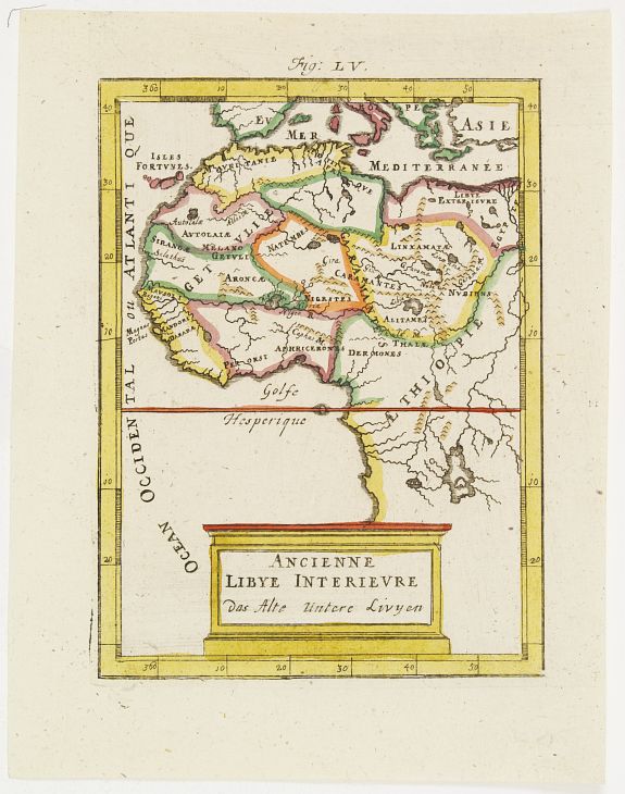 MALLET, A.M., Ancienne Libye Interieure. . ., antique map, old maps