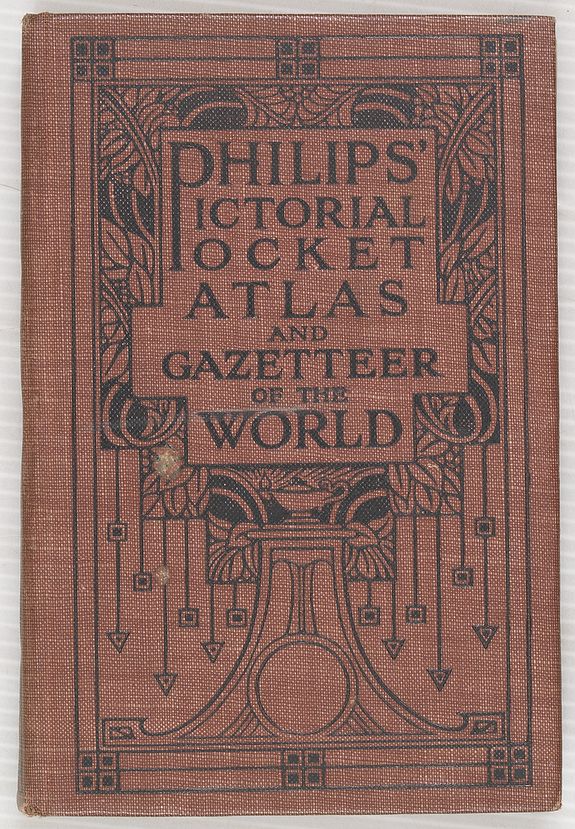 PHILIPS & SON, Philips' Pictorial Pocket Atlas and Gazeteer of the World., antique map, old maps