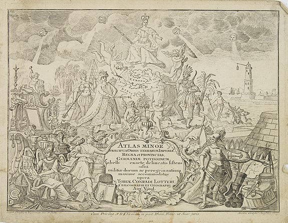 LOTTER, T.,  [Title page] Atlas Minor. . ., antique map, old maps