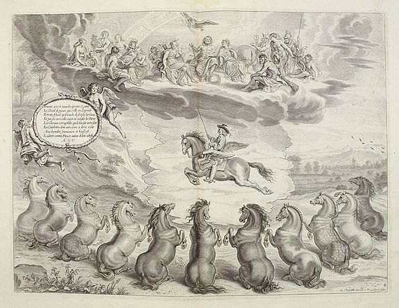 DIEPENBEKE, A. van / CLOUWET, P.,  [Title page] Nouvelle Methode pour Dresser les Chevaux, antique map, old maps