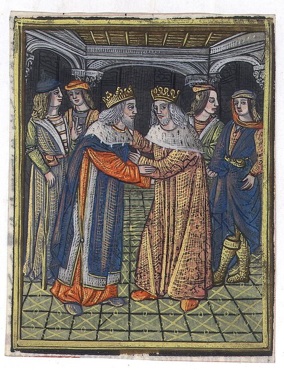 BOOK OF HOURS., Universal Chronicle., antique map, old maps