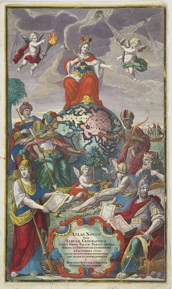 SEUTTER,M., [Title page] Atlas Novus.., antique map, old maps