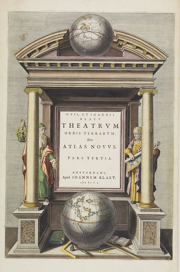 BLAEU, J., [Title page] Theatrum orbis Terrarum sive Atlas Novus pars Tertia., antique map, old maps