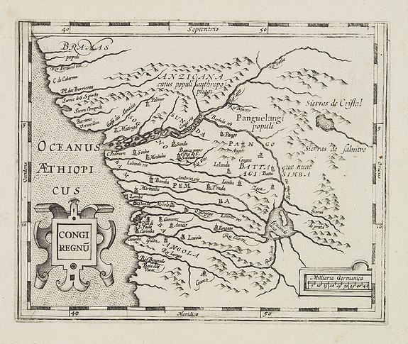 HONDIUS, J., Congi regnu., antique map, old maps