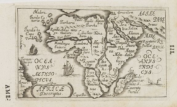 BUCELINI, G., Africa Descriptio., antique map, old maps