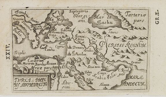 BUCELINI, G., Turci Impery adumbratio., antique map, old maps
