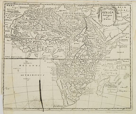 CLUVER, P., Africa antiqua et Nova., antique map, old maps