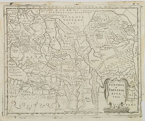 CLUVER, P., Scythia et Tartaria Asiatica., antique map, old maps
