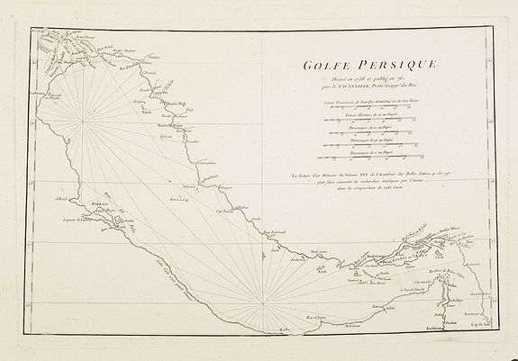 ANVILLE, J.B.D', Golfe Persique Dressé en 1758 et publié en 76. . ., antique map, old maps