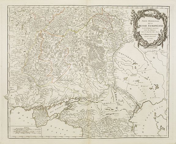 VAUGONDY, R.de, Partie Méridionale de la Russie Européenne . . ., antique map, old maps