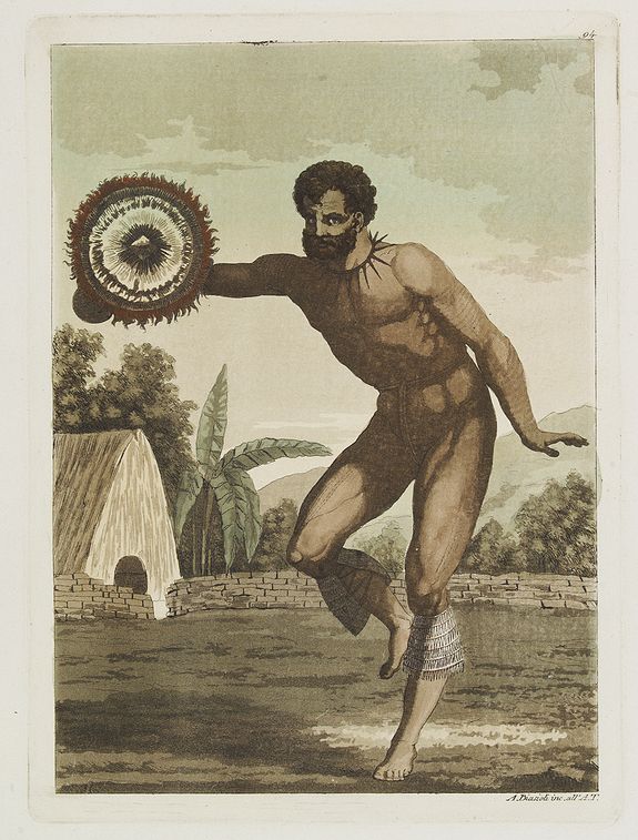 FERRARIO, G.,  [ Hawaiian dancer ]., antique map, old maps