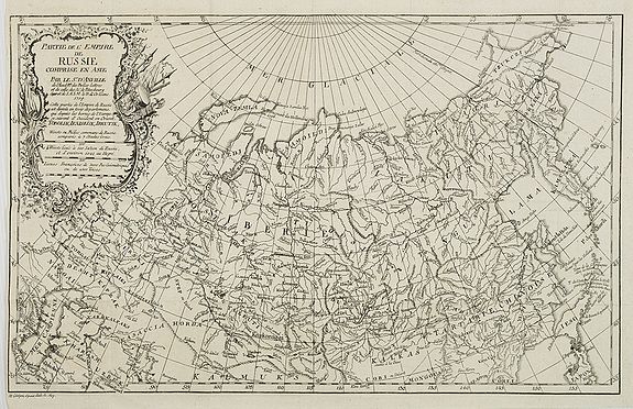 D\'ANVILLE., Partie de l'Empire de Russie comprise en Asie par le Sr. D'Anville. . ., antique map, old maps