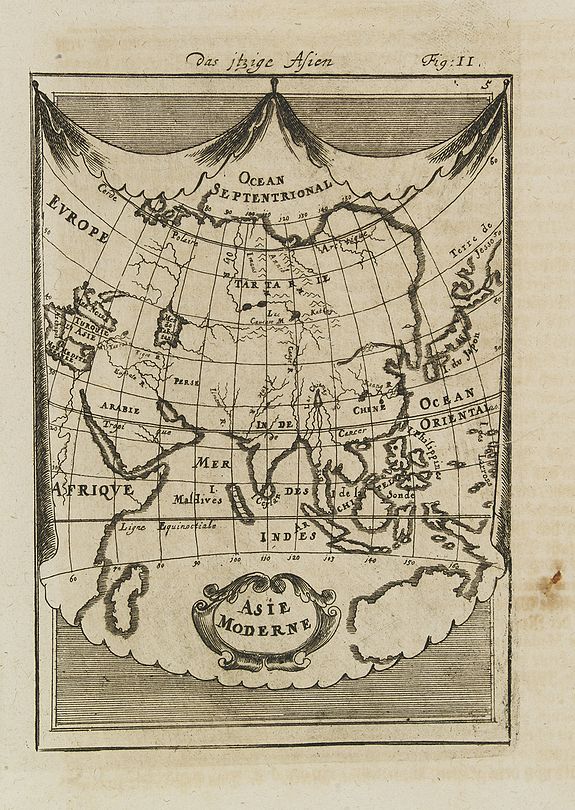 MALLET, A. M., Asie Moderne., antique map, old maps