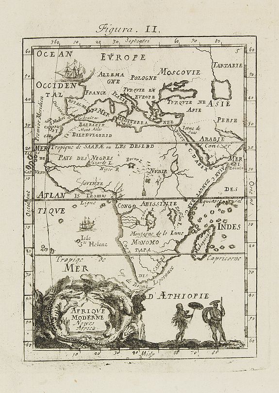 MALLET, A. M., Afrique Moderne., antique map, old maps