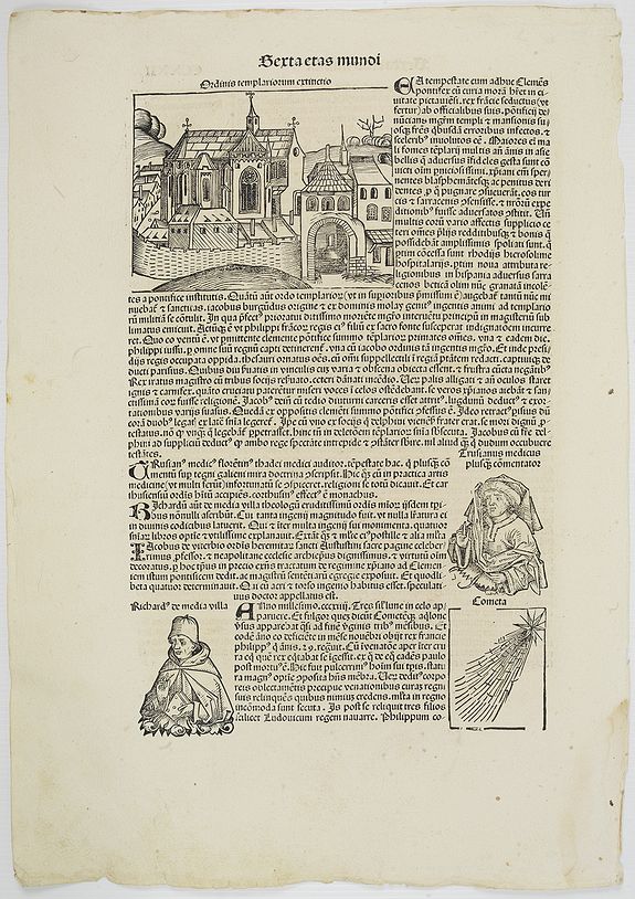 SCHEDEL, H.,  [Secunda etas mundi. Folium XVI]., antique map, old maps