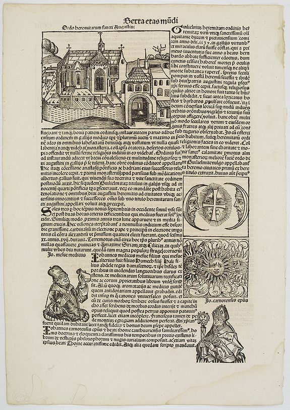 SCHEDEL, H.,  [Terta Etas Mundi. CCIII]., antique map, old maps