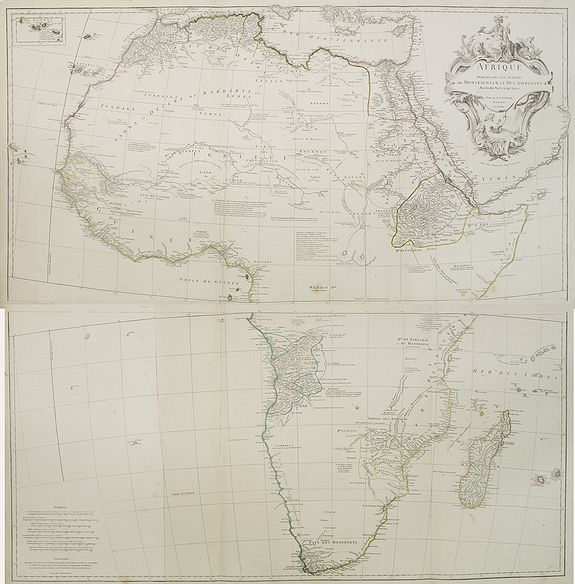 D'ANVILLE., Afrique publiée sous les auspices de Monseigneur le Duc d'Orléans. . ., antique map, old maps