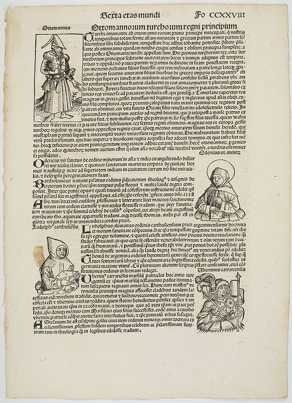SCHEDEL, H.,  [Sexta Etas Mundi. Fo CCXXVIII]., antique map, old maps
