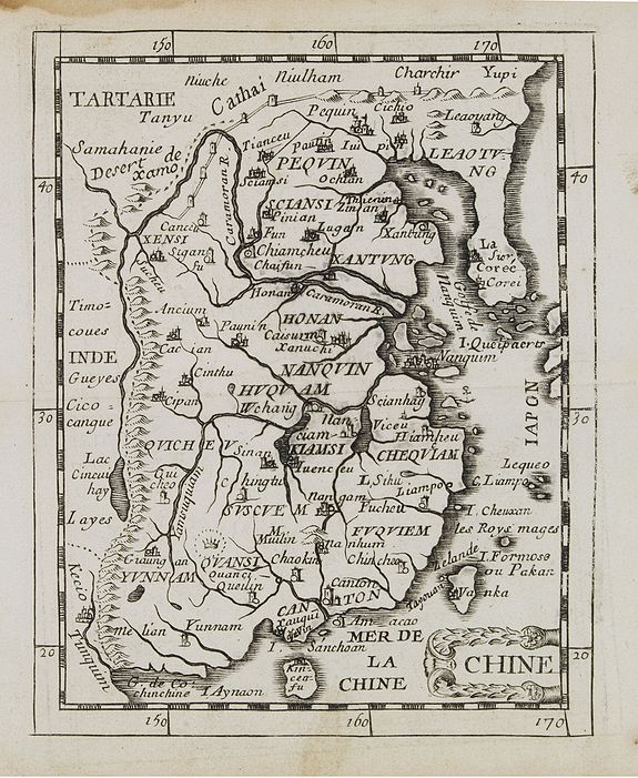 DU VAL, P., Chine., antique map, old maps