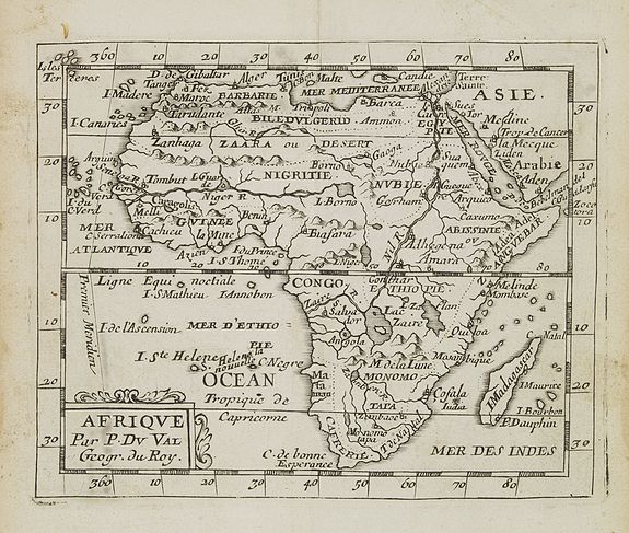DU VAL, P., Afrique., antique map, old maps