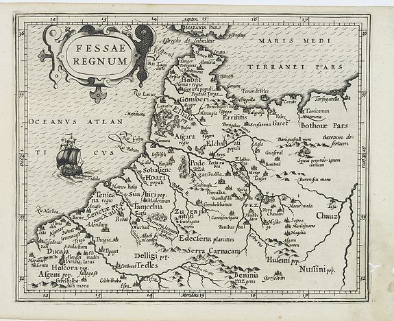 MERCATOR, G. / HONDIUS, J., Fessae Regnum., antique map, old maps