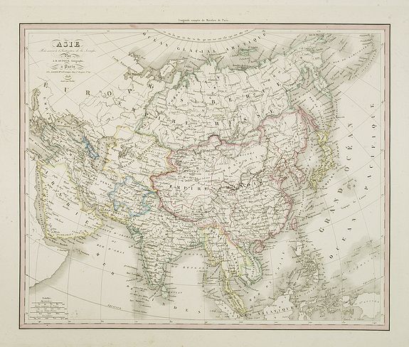 DUFOUR, A.H., Asie . . ., antique map, old maps