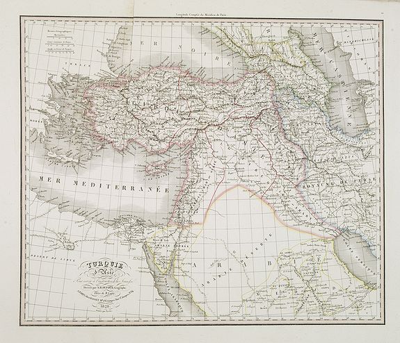 DUFOUR, A.H., Turquie d'Asie . . ., antique map, old maps