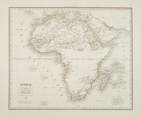 DUFOUR, A.H., Afrique . . ., antique map, old maps