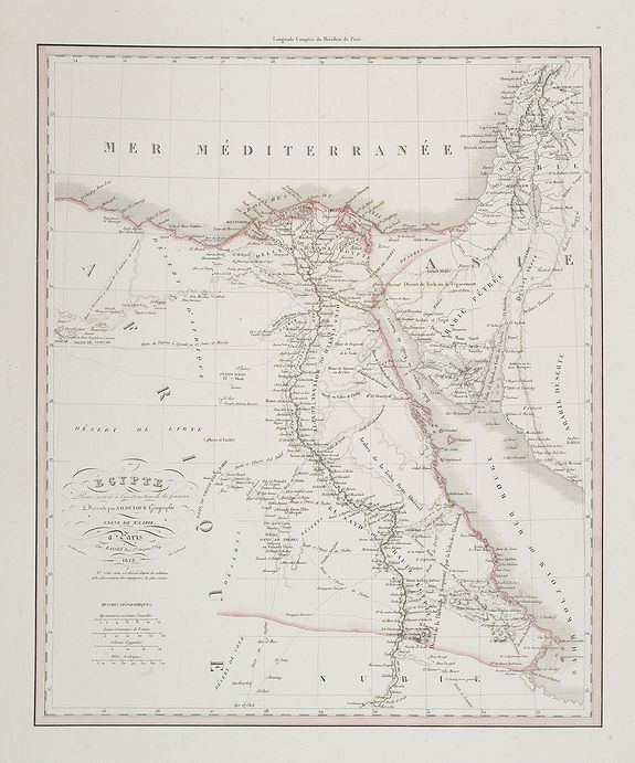 DUFOUR, A.H., Egypte . . ., antique map, old maps