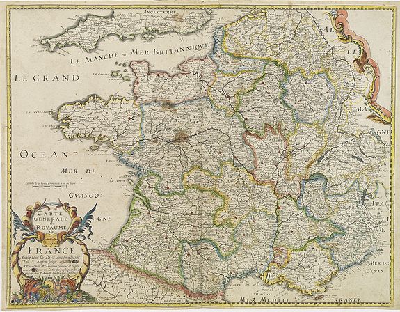 SANSON, N. / MARIETTE, P.,  Carte Generale du Royaume de France . . ., antique map, old maps