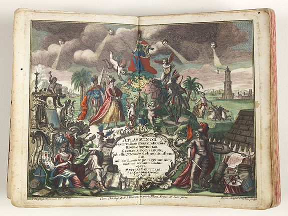 SEUTTER, G. M., Atlas Minor praecipua Orbis Terrarum Imperia, Regna et Provincias Germinae Potissimum, tabellis 50 exacte delineatis fiftens usui militiae ducum ac peregrinantium maxime accommodatus opera., antique map, old maps