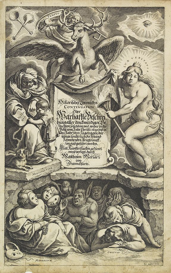 MERIAN, M., Historischer Chronicken Continuation, oder, Warhafftre Beschreibung . . ., antique map, old maps