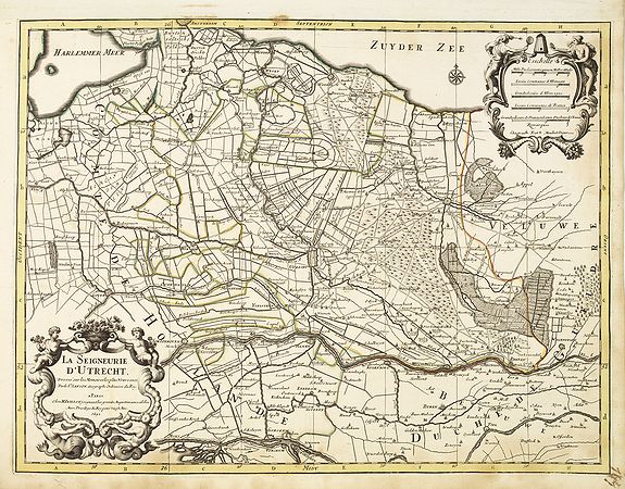 JAILLOT, H. / MORTIER, P.,  La seigneurie d'Utrecht, antique map, old maps