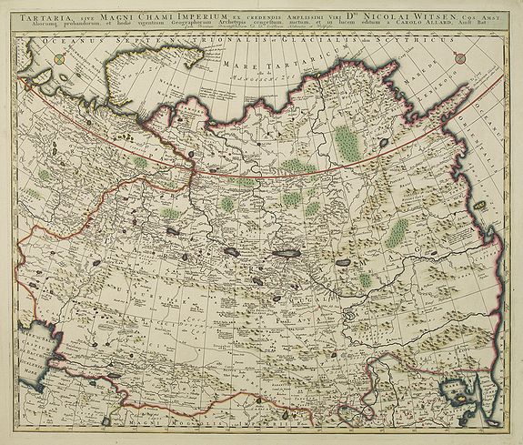 ALLARD, C., Tartaria, sive magni chami imperium ex credendis. . ., antique map, old maps