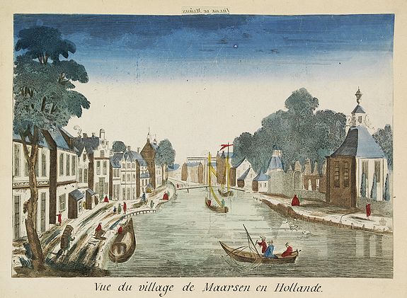 CHEREAU, J.,  Vue du village de Maarsen en Hollande., antique map, old maps