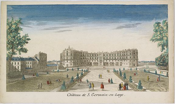 CHEREAU, J.,  Ch�teau de S.Germain-en-Laye, antique map, old maps