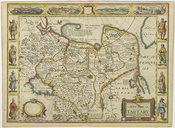 SPEED, J. / HUMBLE, J., A newe mape of Tartary., antique map, old maps