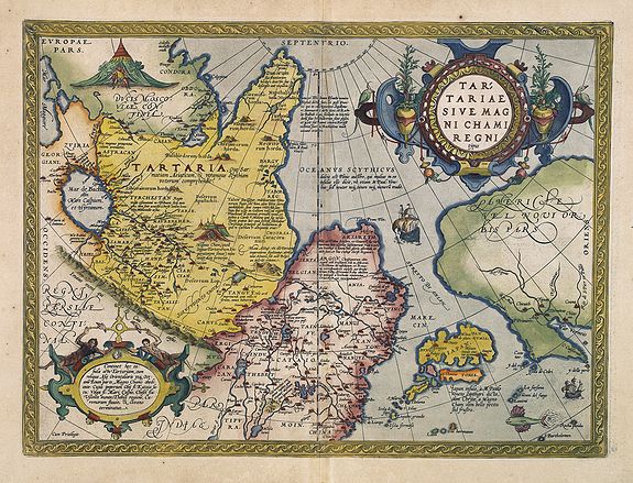 ORTELIUS, A., Tartariae sive Magni Chami Imperium., antique map, old maps