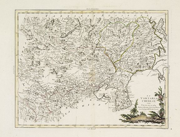 ZATTA, A., La Tartaria Chinese., antique map, old maps