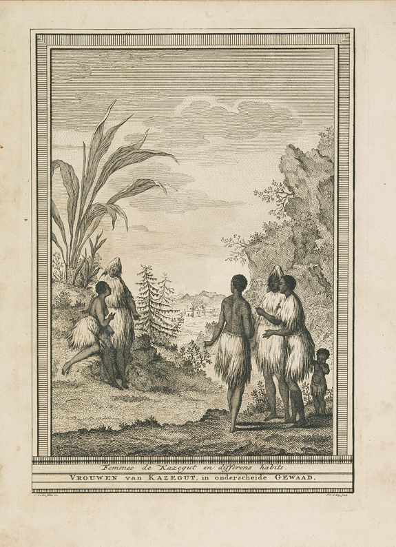 SCHLEY, J.V., Femmes de Kazegut en differens habits., antique map, old maps
