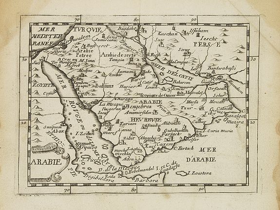DU VAL, P., Arabie., antique map, old maps
