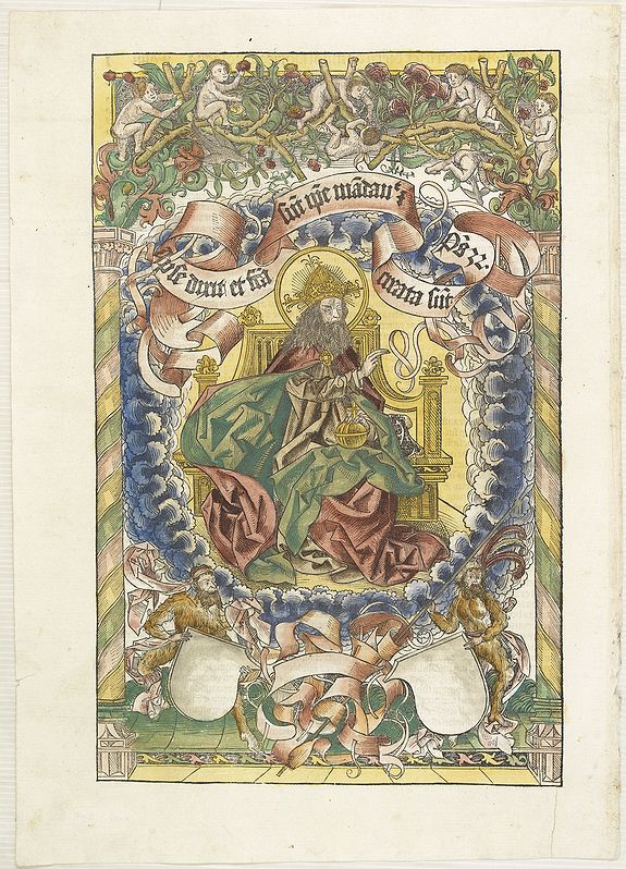 SCHEDEL, H.,  Epitoma operu[m] sex dieru[m] de mu[n]di fabrica.., antique map, old maps