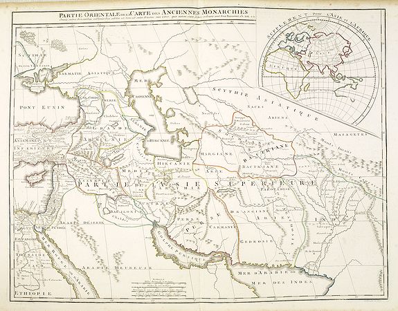 VAUGONDY, G. / DELAMARCHE, F. / DIEN, Ch., Partie Orientale de la Carte des Anciennes Monarchies. . ., antique map, old maps