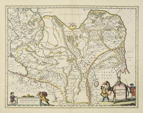 BLAEU, W., Tartaria sive Magni Chami imperium., antique map, old maps