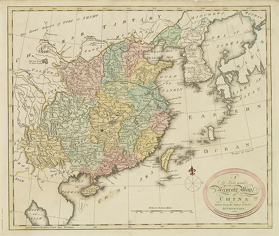 BROWN, Th., A new and Accurate map of China. . ., antique map, old maps