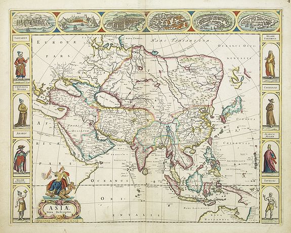 DE WIT, F., Asiae Nova Descriptio., antique map, old maps