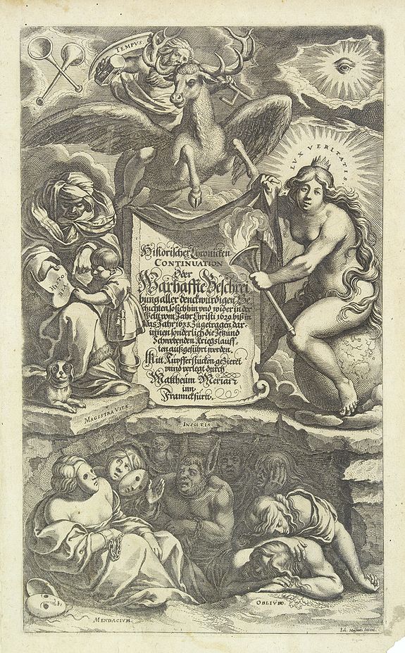 MERIAN, M., Historischer Chronicken Continuation, oder, Warhafftre Beschreibung . . ., antique map, old maps