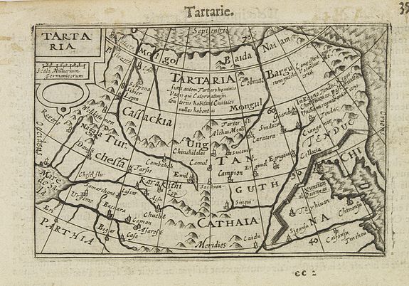 LANGENES, B., Tartaria., antique map, old maps