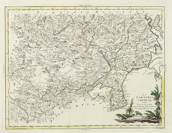 ZATTA, A., La Tartaria Chinese., antique map, old maps
